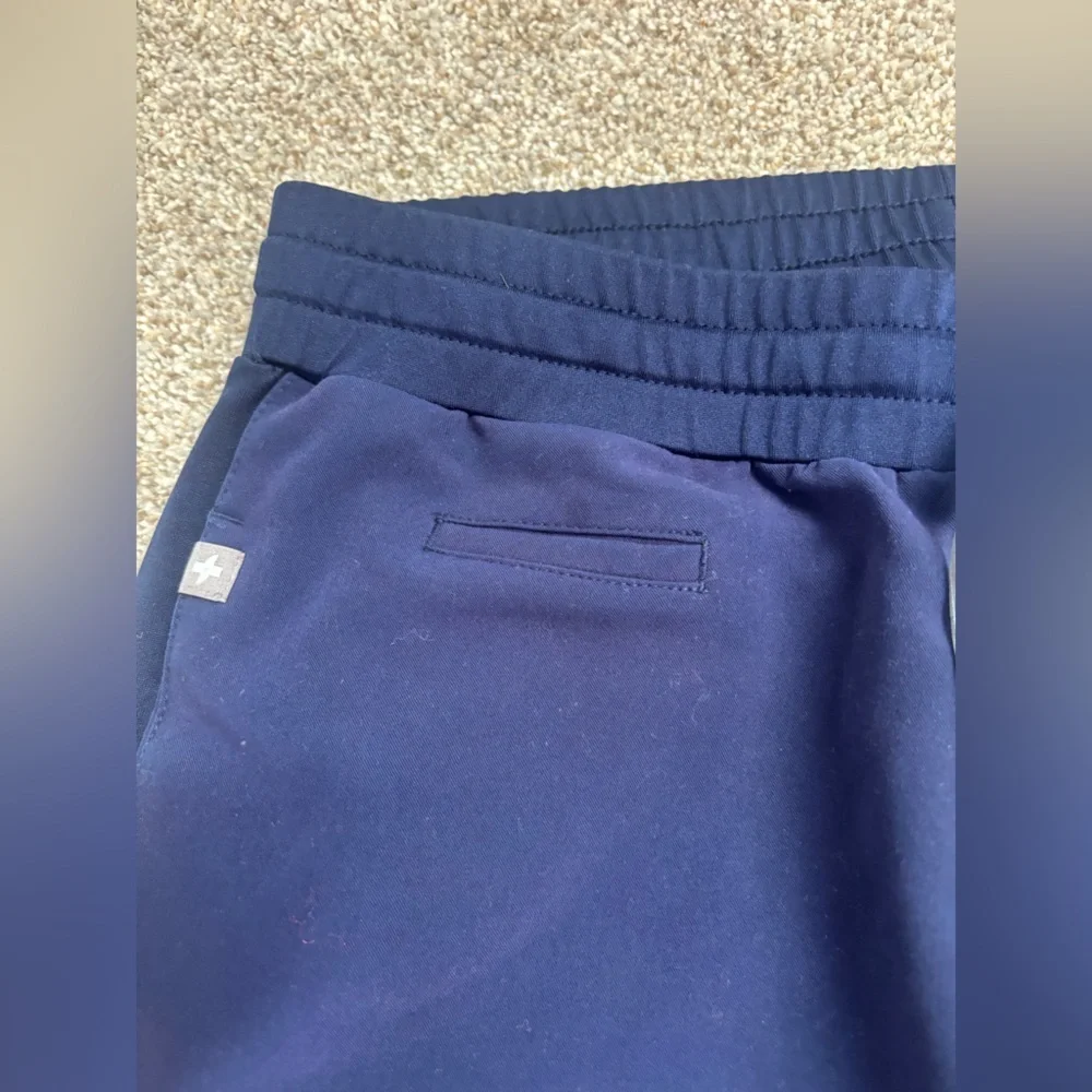 Figs Navy Blue Straight Scrub Pants Drawstring Small Nursing Hospital Scrubs men